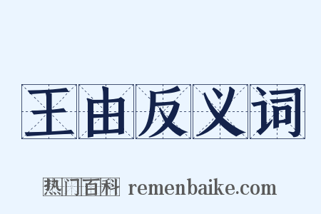 王由反义词是什么意思的图片